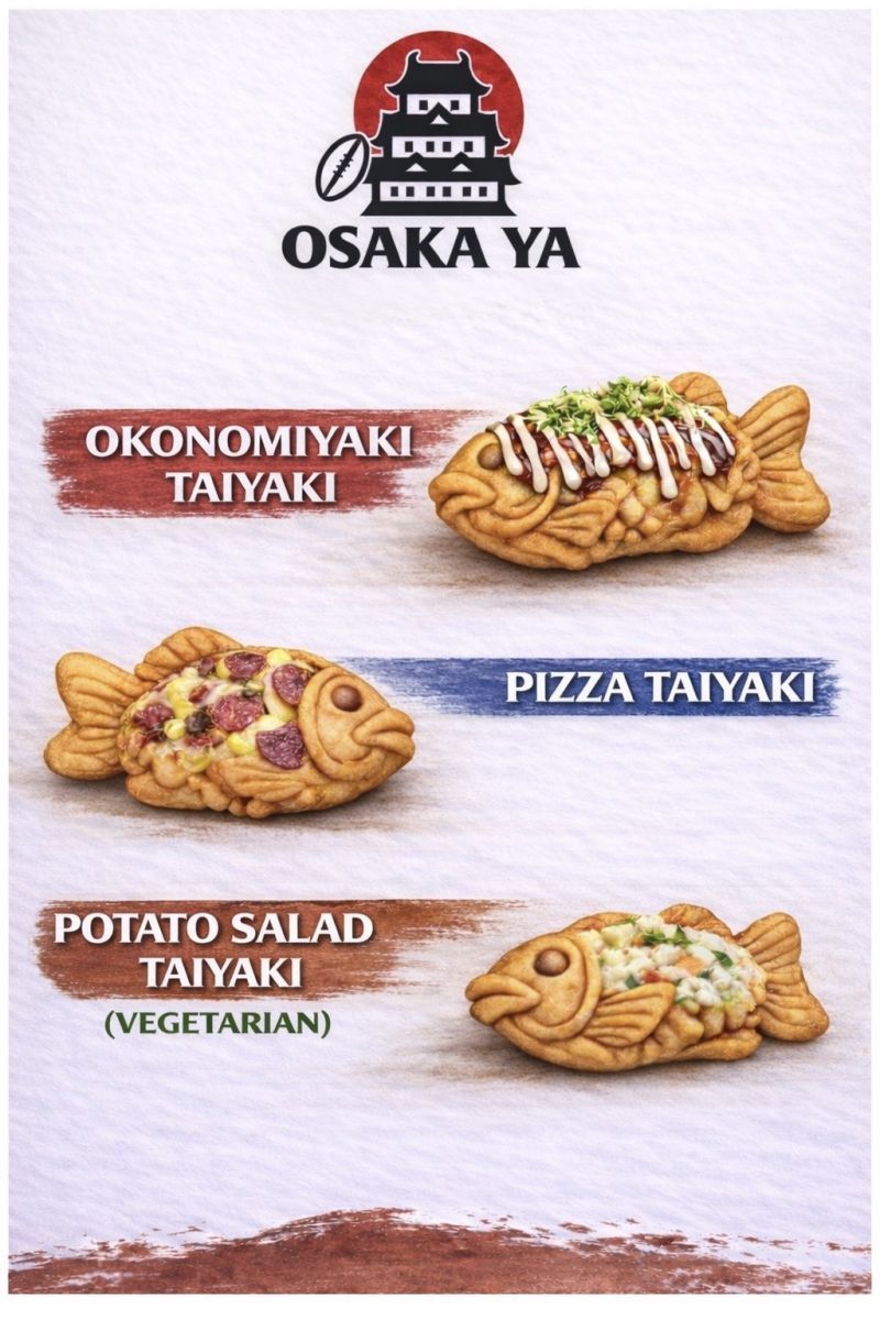 Osaka-Style Savory Taiyaki – Japanese Street Food